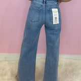 Risen Forever Front Seam High Rise Cropped Wide Leg Jeans - Jessi Jayne Boutique