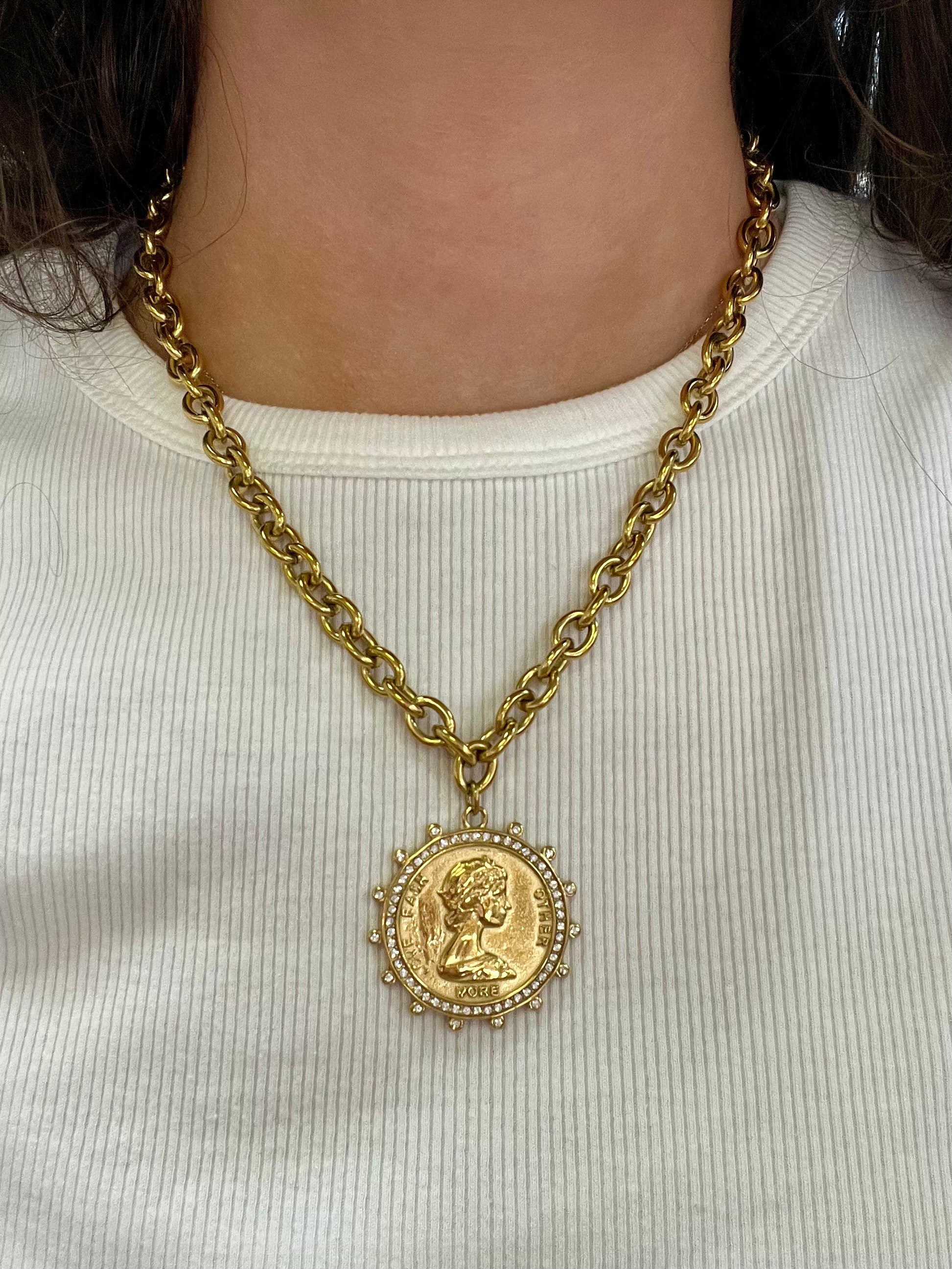 Love More Coin Chain Necklace - Jessi Jayne Boutique