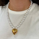 Timeless Pearl Heart Necklace - Jessi Jayne Boutique