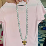 Timeless Pearl Heart Necklace - Jessi Jayne Boutique