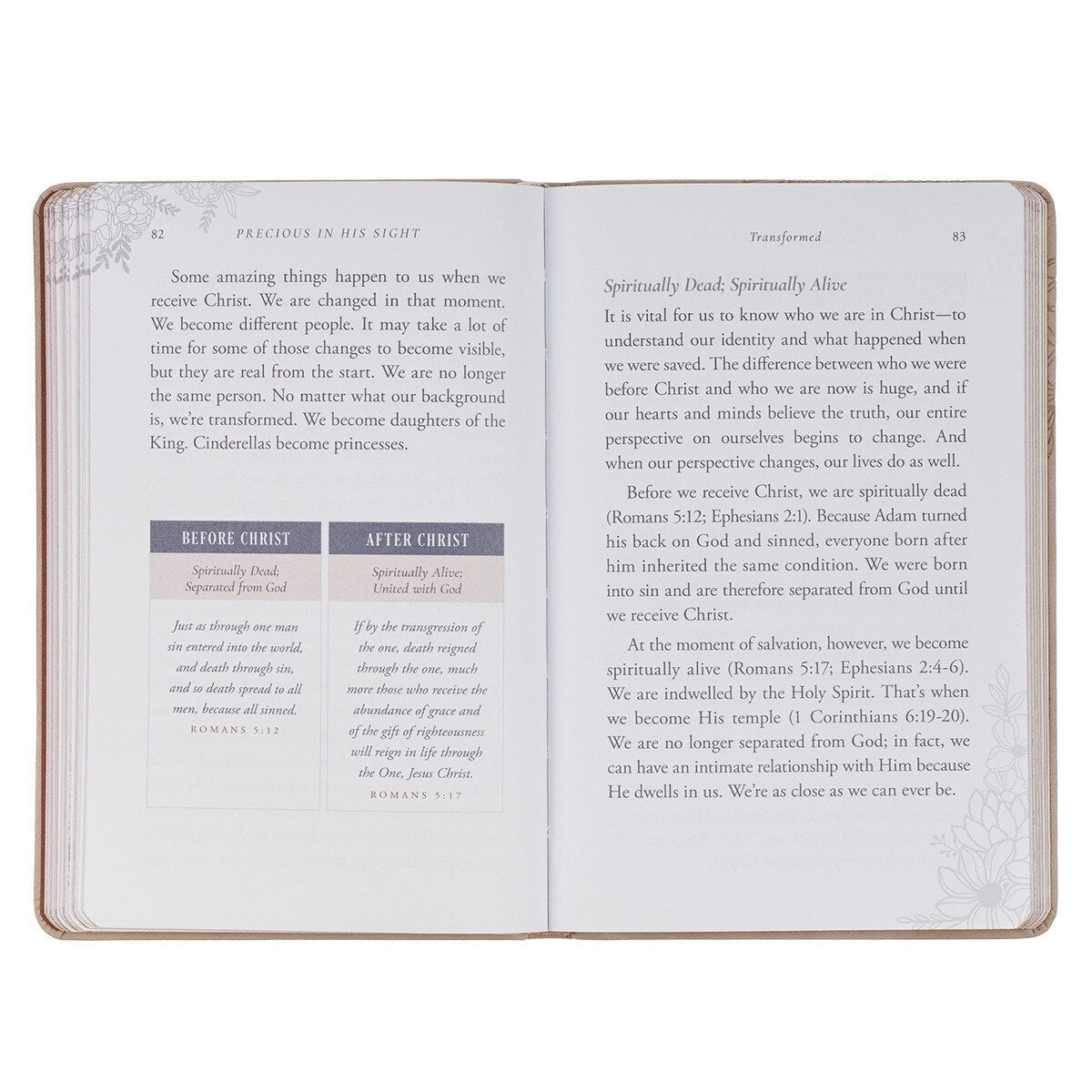 Precious in His Sight Taupe Faux Leather Gift Book - Jessi Jayne Boutique
