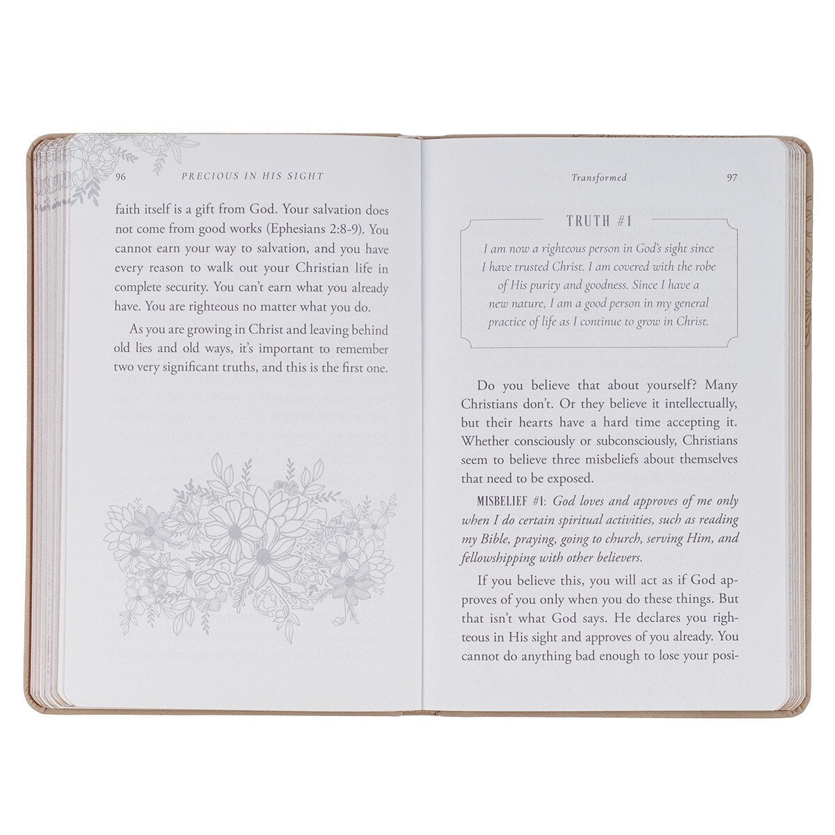 Precious in His Sight Taupe Faux Leather Gift Book - Jessi Jayne Boutique