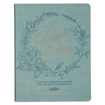 Find Joy Mint - Green Faux Leather Devotional - Jessi Jayne Boutique