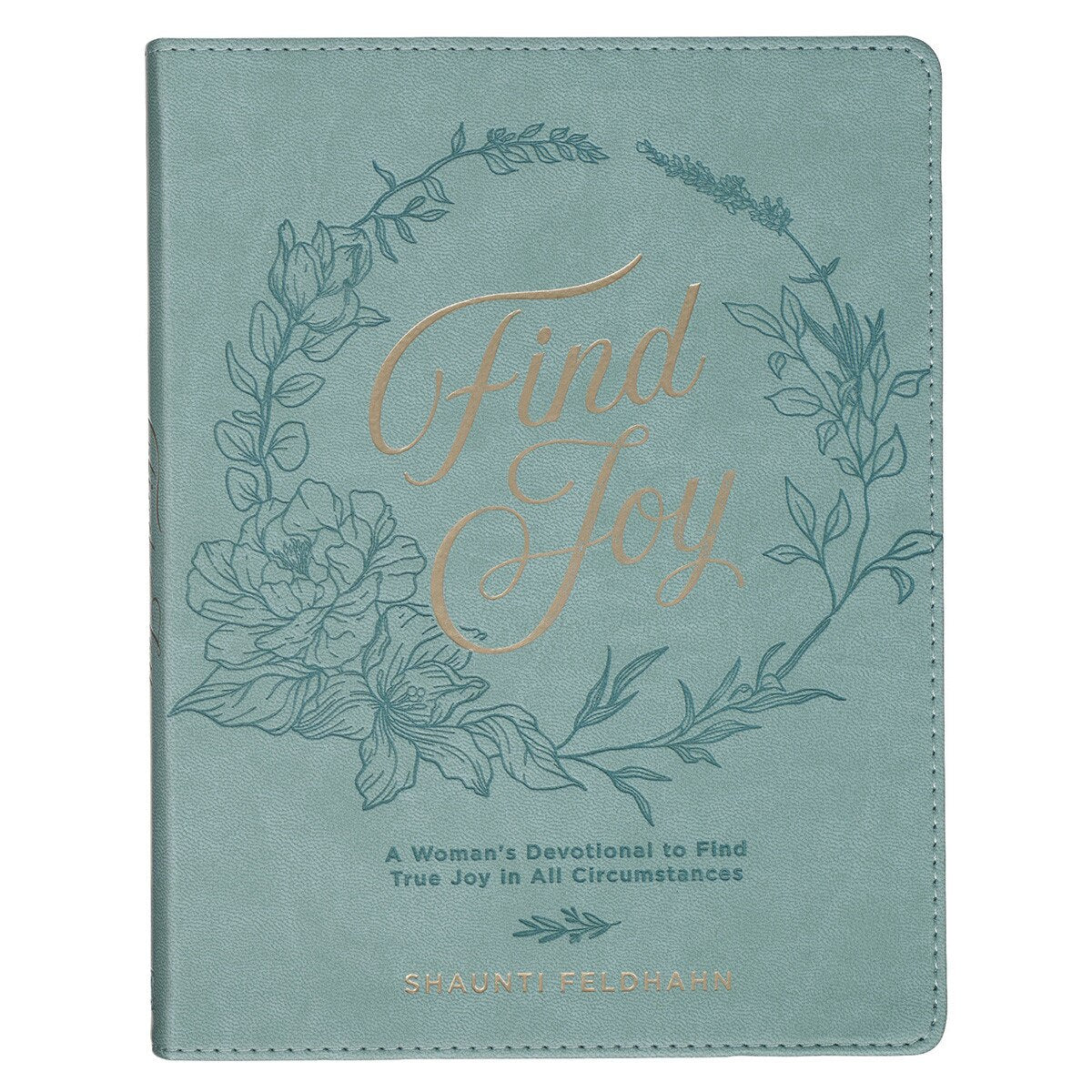 Find Joy Mint - Green Faux Leather Devotional - Jessi Jayne Boutique