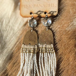 Golden Fringe Glam Earrings - Jessi Jayne Boutique