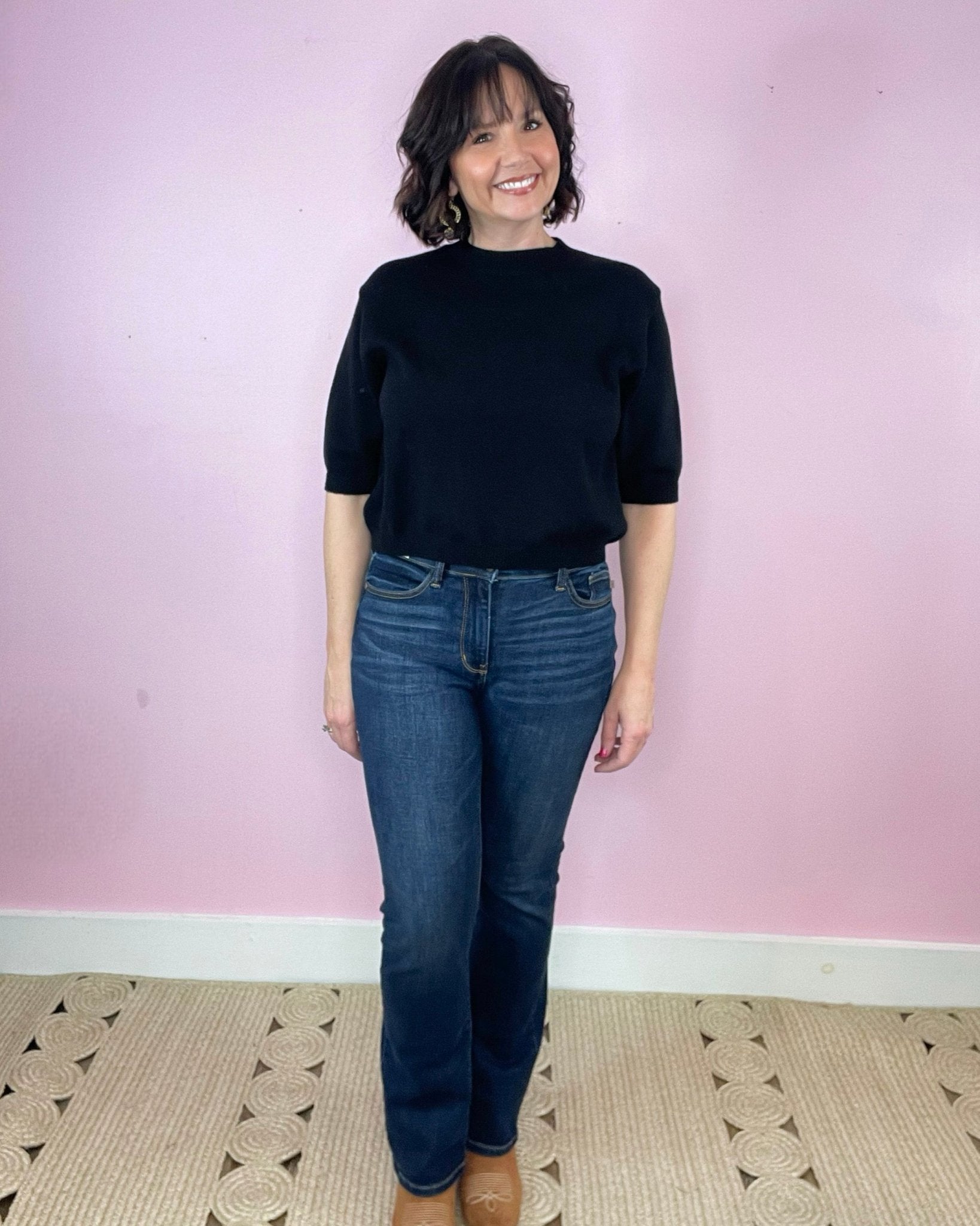 On A Mission Judy Blue Dark Wash Bootcut Jeans 30" Inseam - Jessi Jayne Boutique