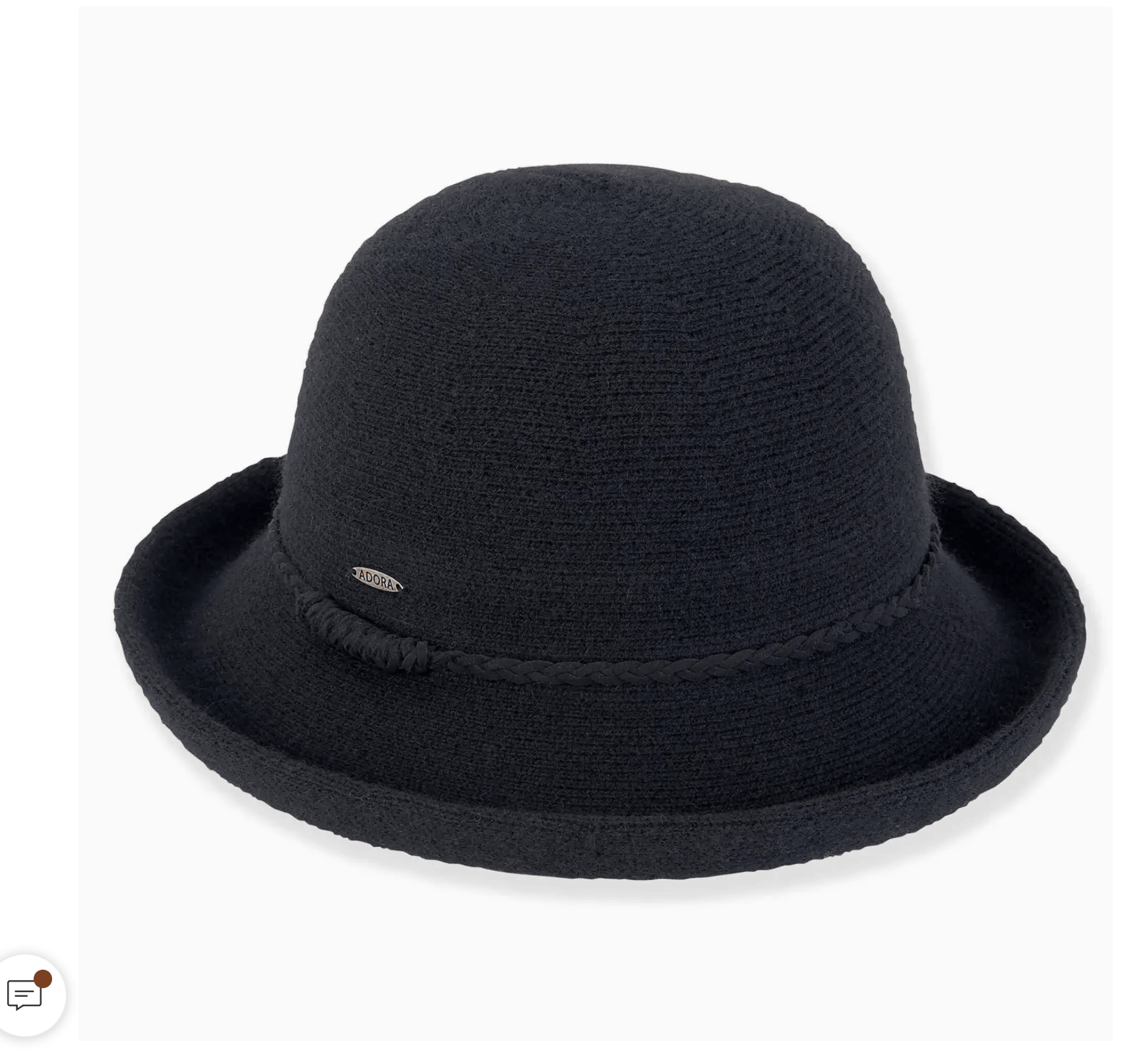 Soft Wool Up Black Brim Hat - Jessi Jayne Boutique