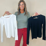 Essential Layer Long Sleeve - 3 Colors Available - Jessi Jayne Boutique
