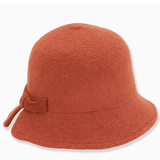 Burnt Orange Bow Detail Bucket Hat - Jessi Jayne Boutique