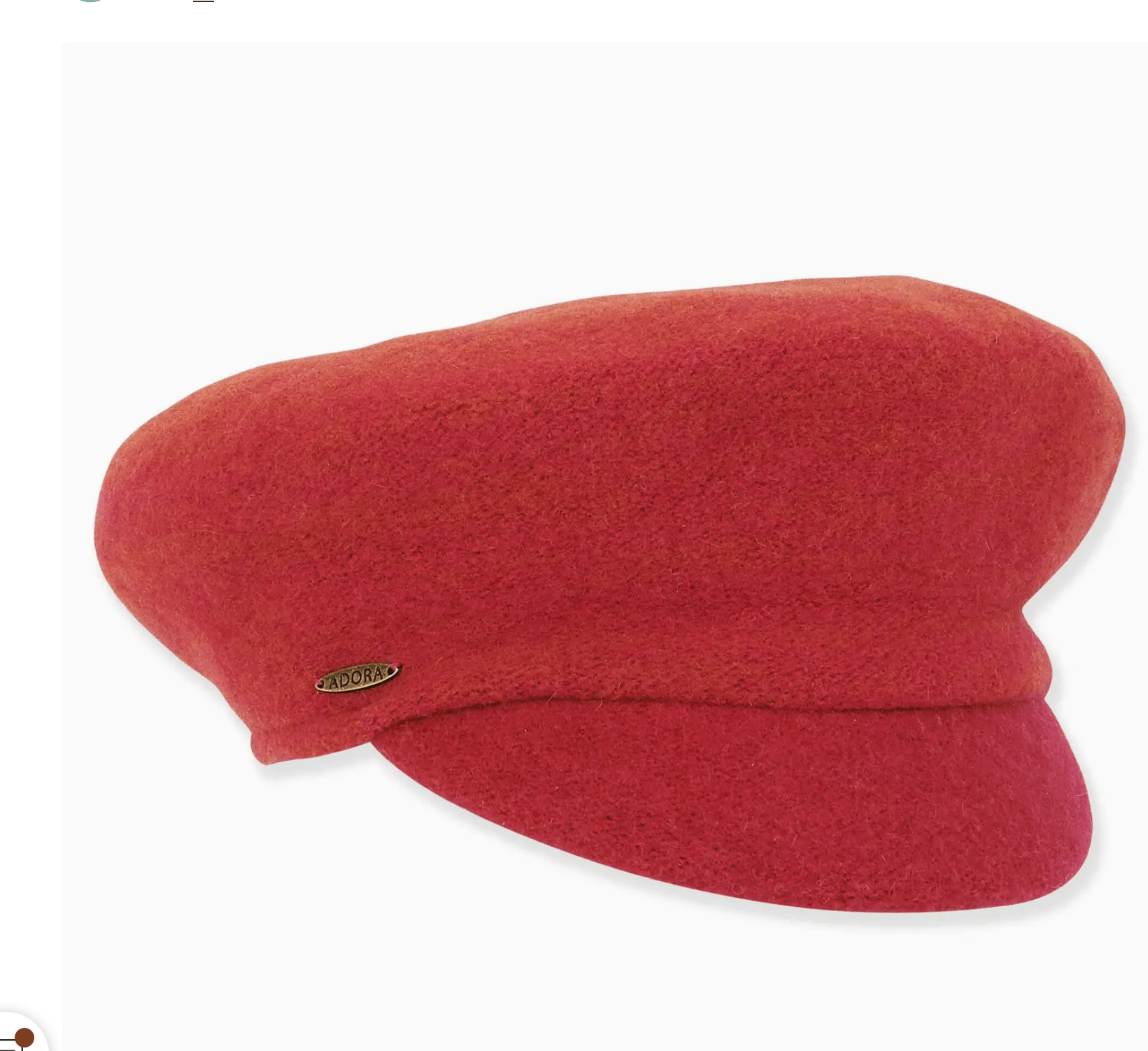 Crimson Wool Newsboy Cap - Jessi Jayne Boutique