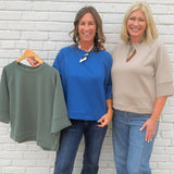 Soft Scuba Pullover Top