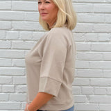 Soft Scuba Pullover Top
