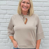 Soft Scuba Pullover Top