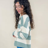Seaside Stripe Knit Sweater - Jessi Jayne Boutique