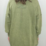 Olive Edge French Terry Pullover
