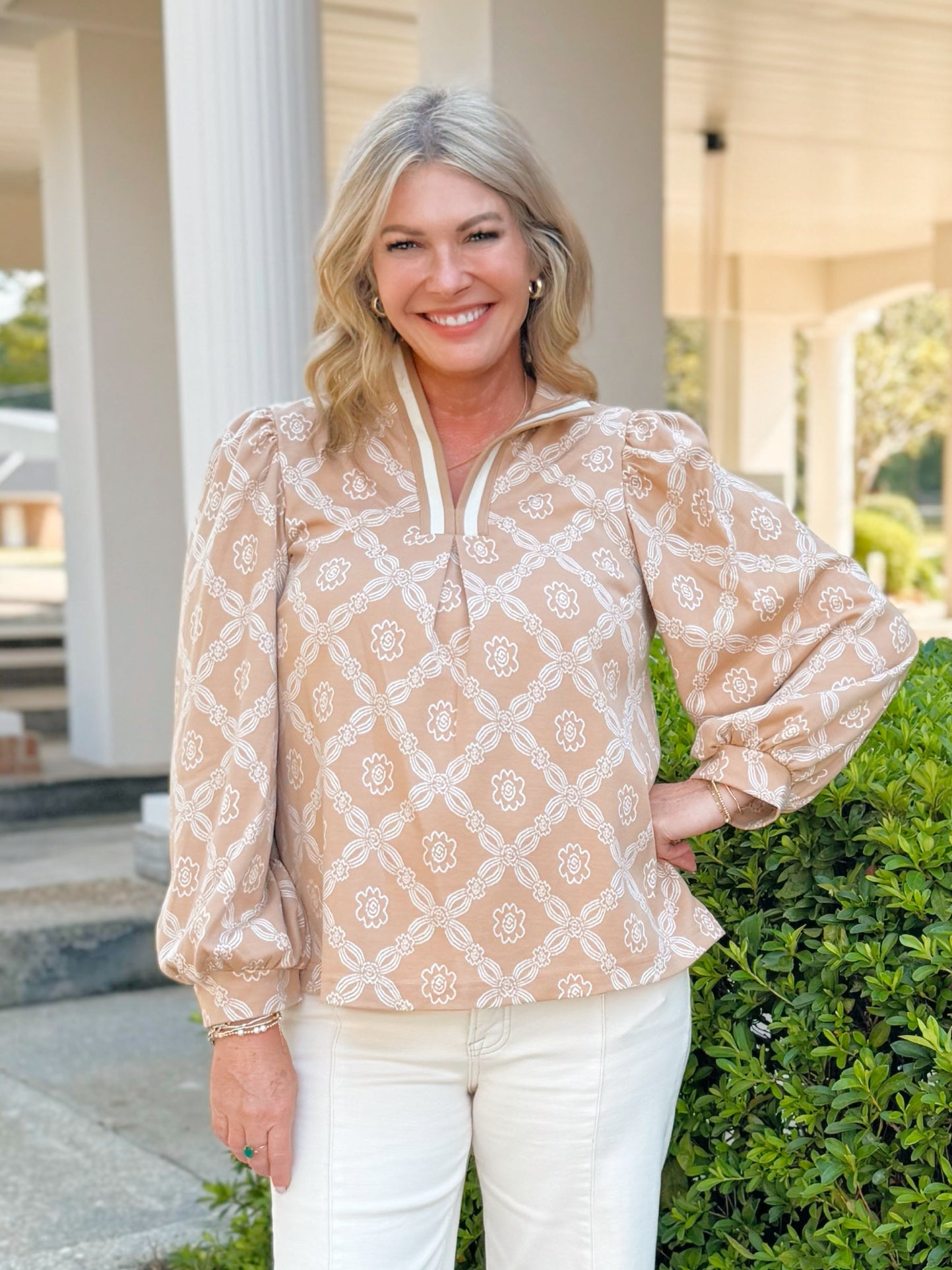 Café Bloom Blouse - Jessi Jayne Boutique