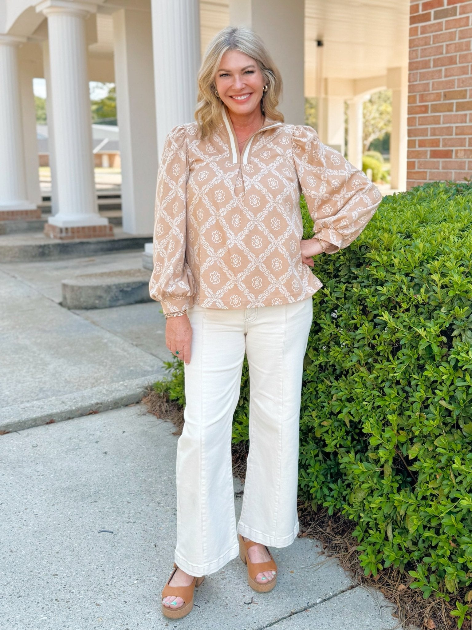 Café Bloom Blouse - Jessi Jayne Boutique