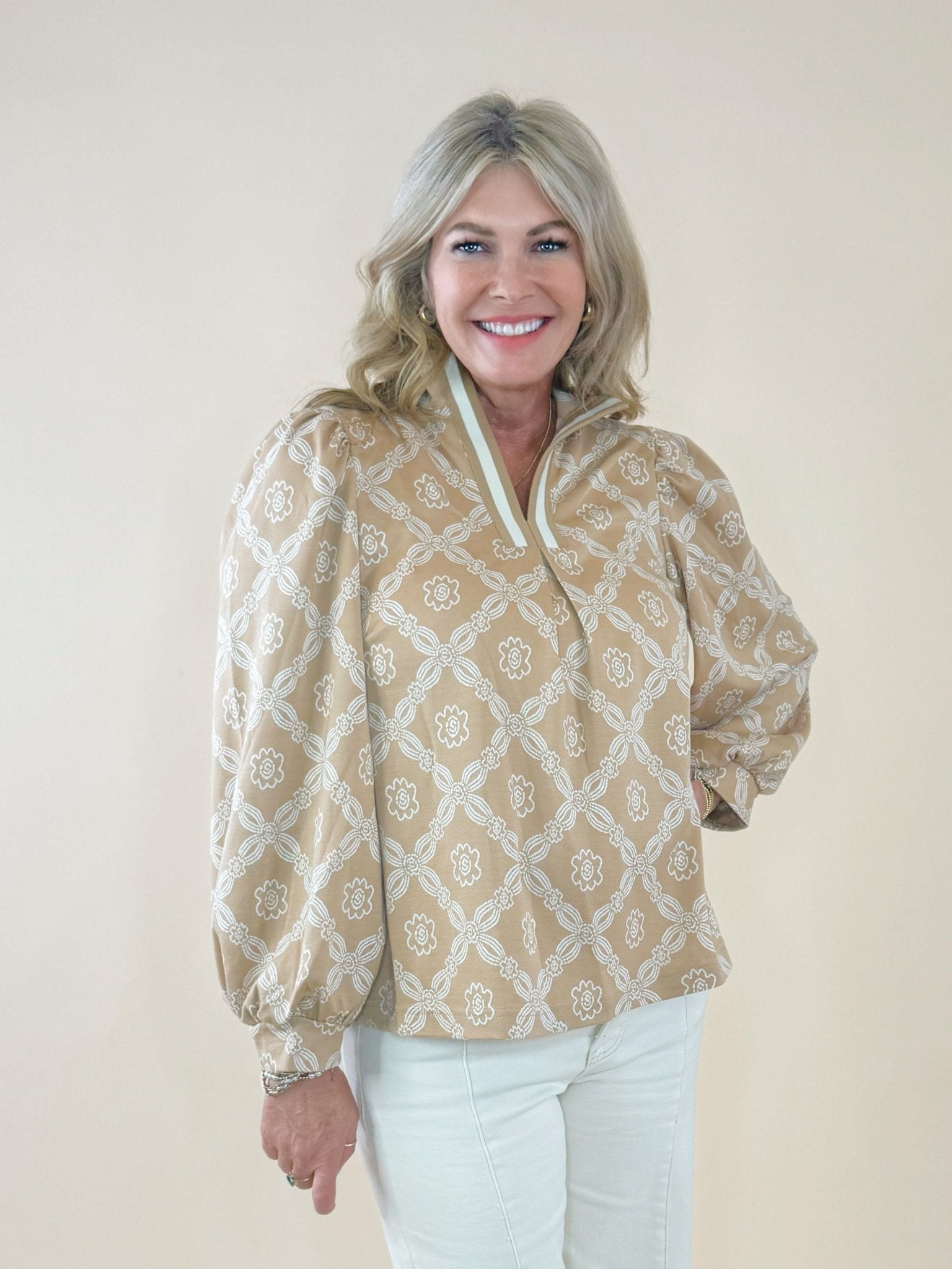 Café Bloom Blouse - Jessi Jayne Boutique