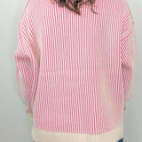 Sweet Stripe Two-Tone Sweater