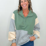 Weekend Retreat Colorblock Sweatshirt