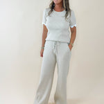 Scallop Trim Knit Set - Jessi Jayne Boutique