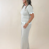 Scallop Trim Knit Set - Jessi Jayne Boutique