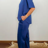 Navy Comfort Scuba Pant Set