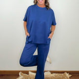 Navy Comfort Scuba Pant Set