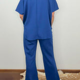 Navy Comfort Scuba Pant Set