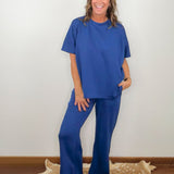 Navy Comfort Scuba Pant Set