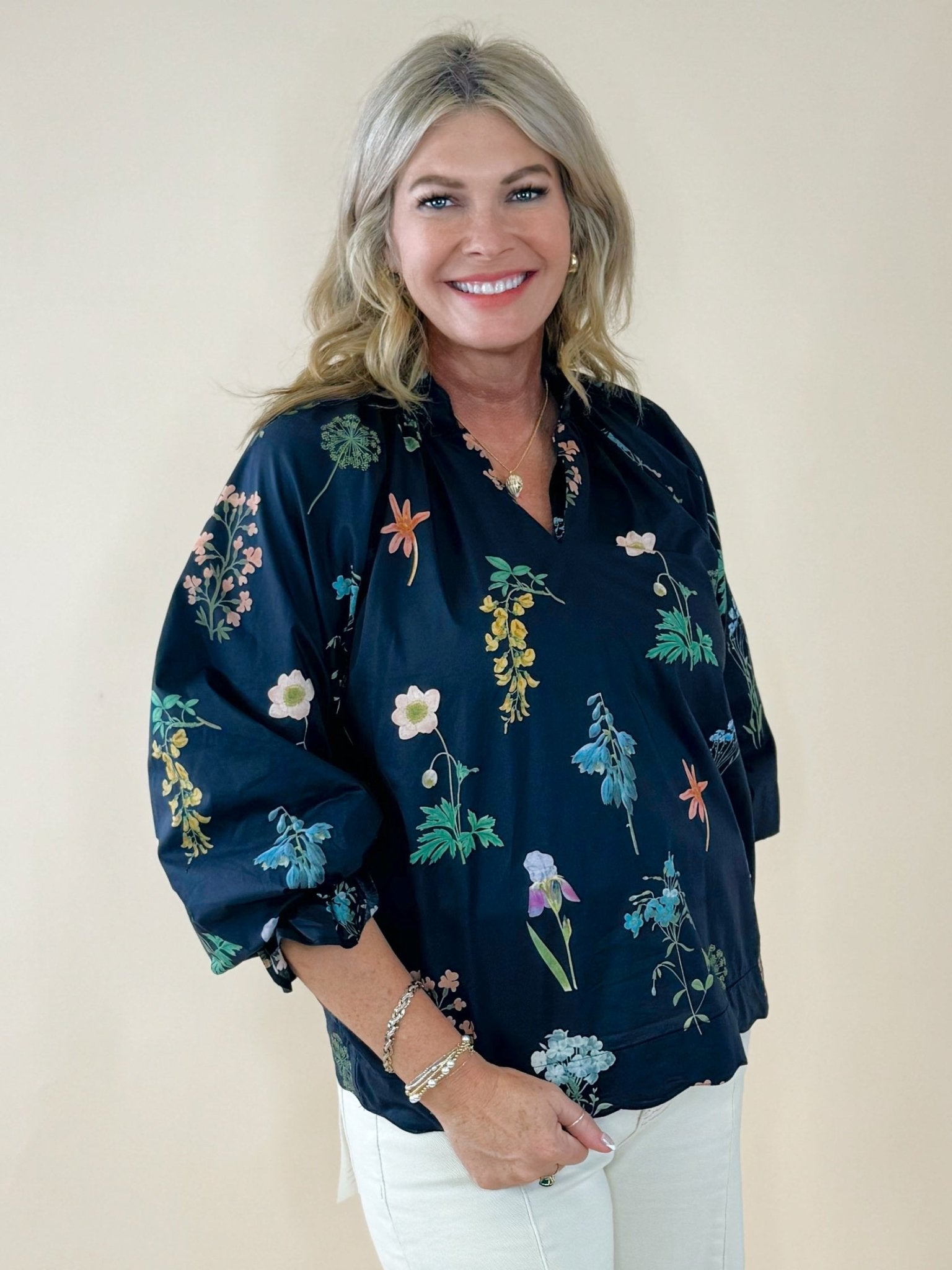 Wildflower Whispers Blouse - Jessi Jayne Boutique