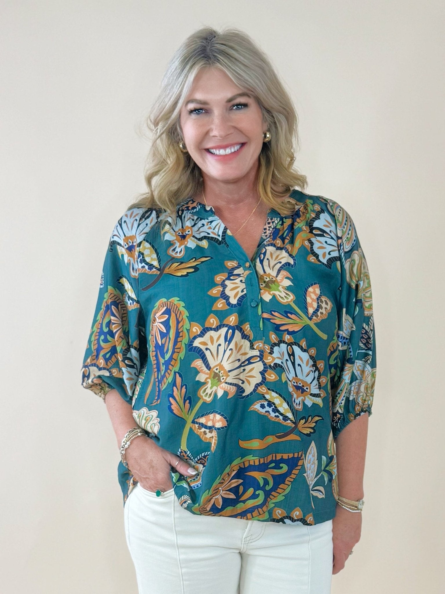 Verdant Muse Blouse - Jessi Jayne Boutique