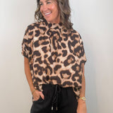 Untamed Elegance Leopard Blouse