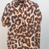 Untamed Elegance Leopard Blouse
