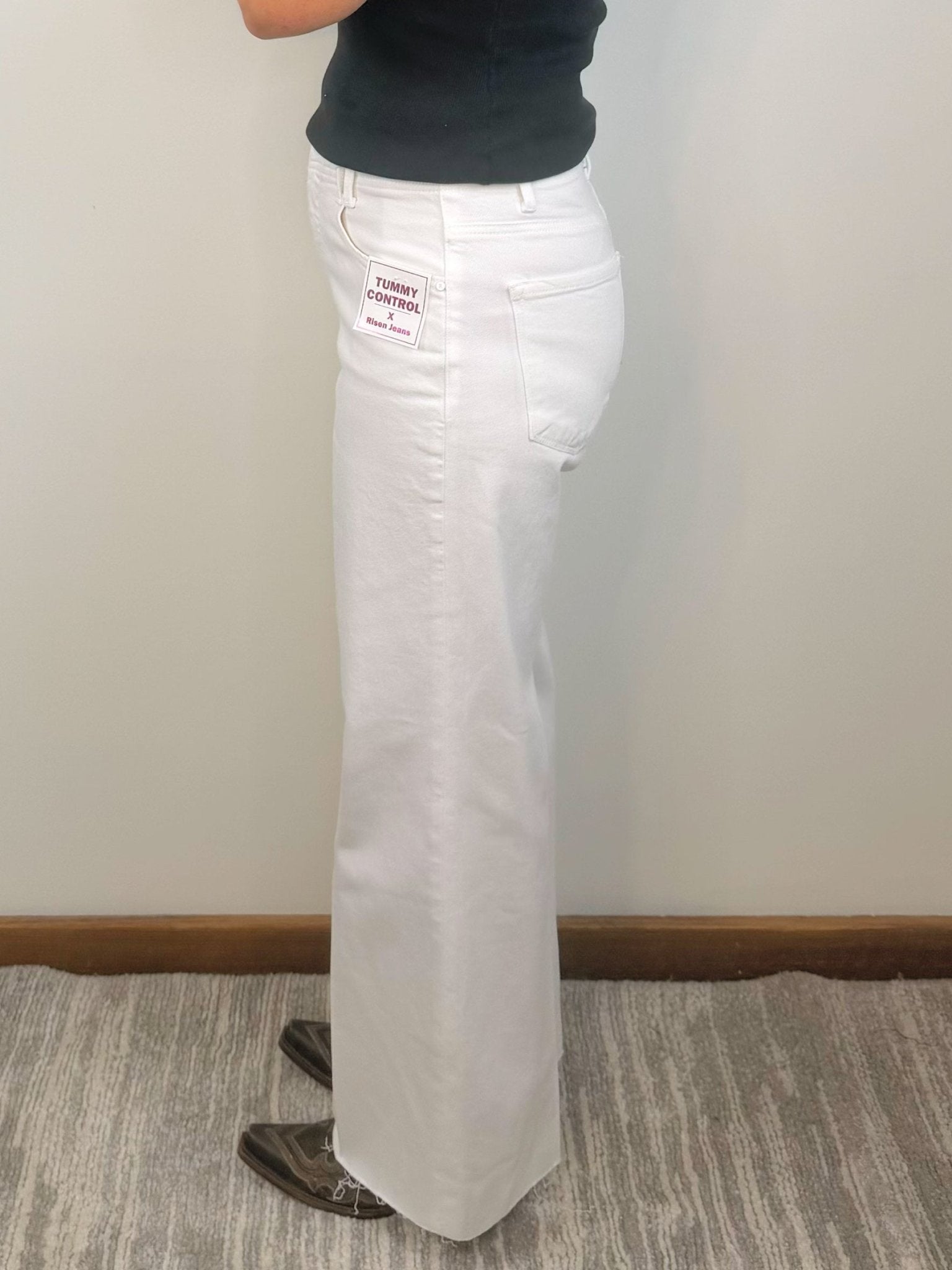 Risen Clean Slate Tummy Control Wide Leg Jeans - Jessi Jayne Boutique