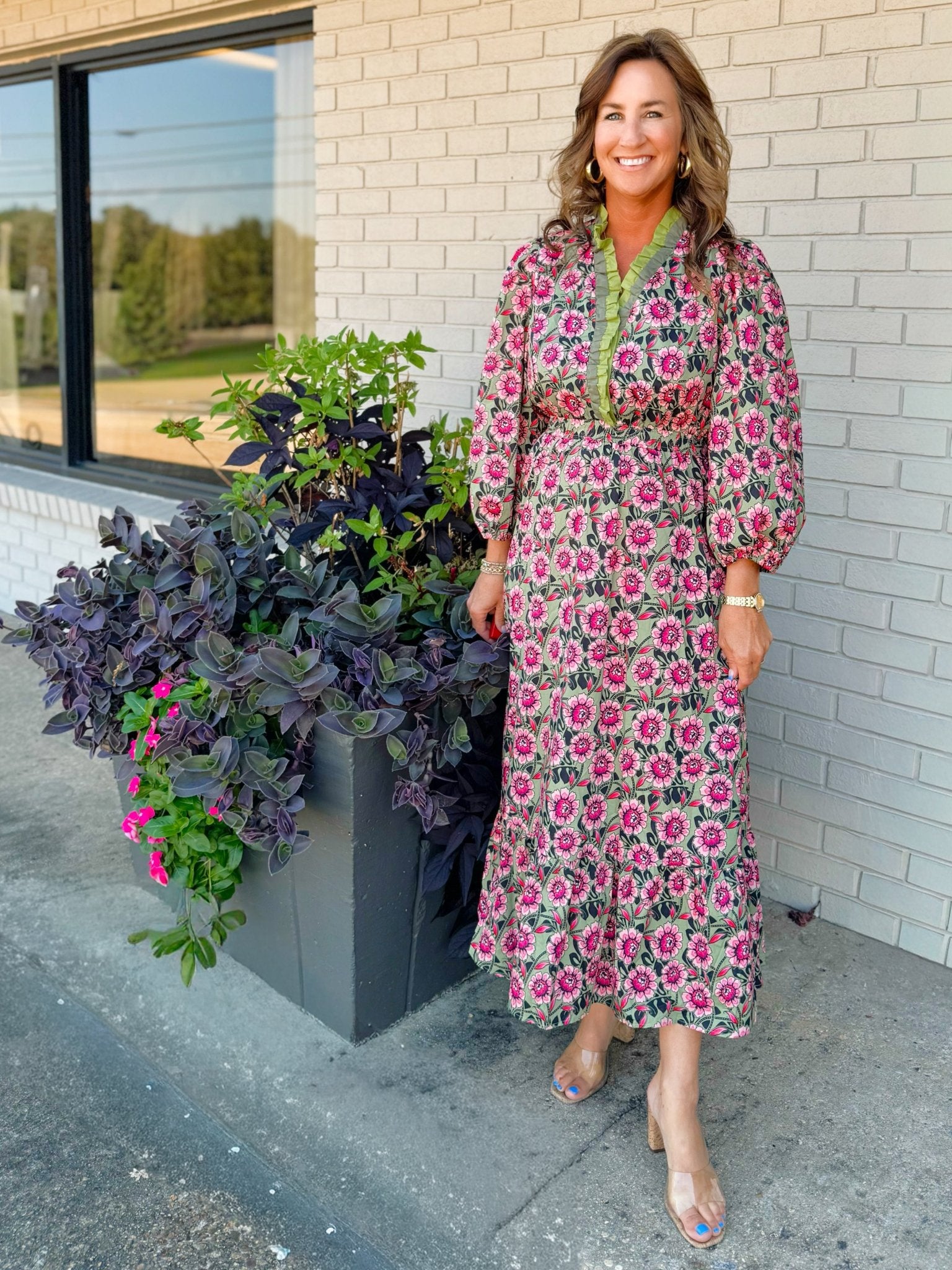 Wild Blossom Ruffle Dress - Jessi Jayne Boutique