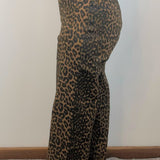 Wild Side Leopard Crop Wide Leg Pants