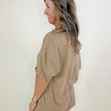 On Repeat Raw Hem Tee - Jessi Jayne Boutique