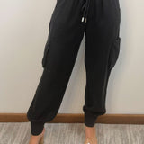 Risen Easy Motion Cargo Jogger Pants Black