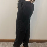 Risen Easy Motion Cargo Jogger Pants Black