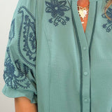 Lagoon Lacework Embroidered Blouse
