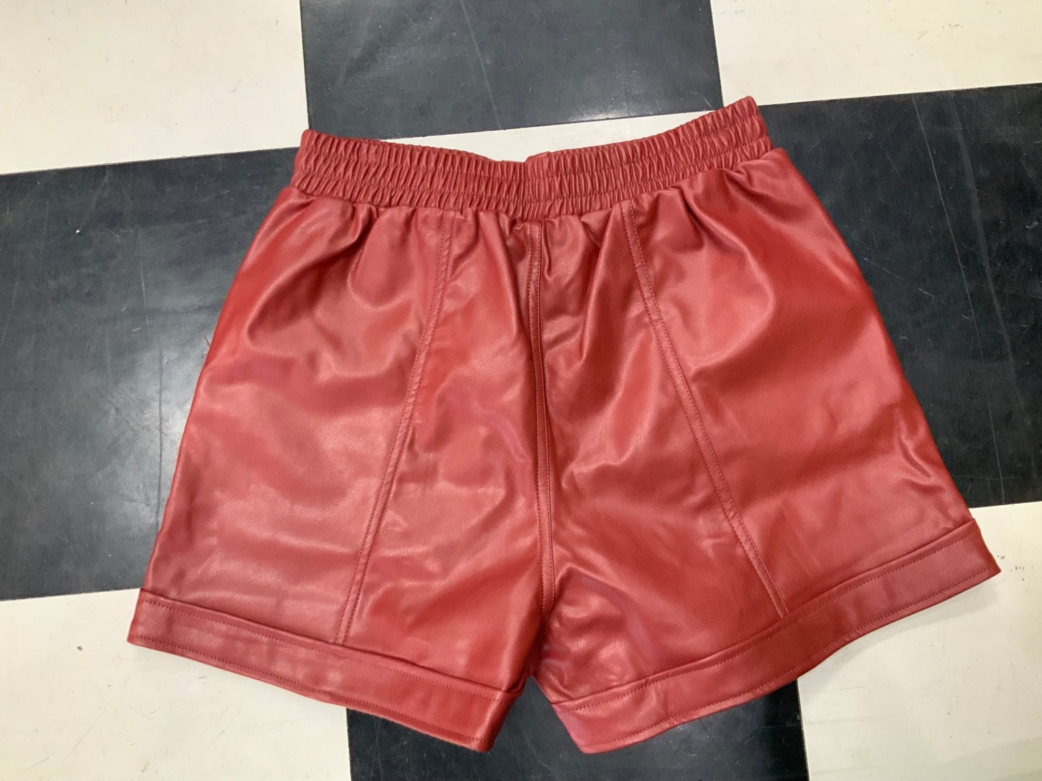 Wine and Dine Pleather Shorts - Jessi Jayne Boutique