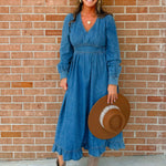 Vintage Indigo Denim Dress - Jessi Jayne Boutique