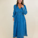 Vintage Indigo Denim Dress - Jessi Jayne Boutique