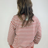 Toasty Stripe Contrast Top - Jessi Jayne Boutique