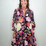 Midnight Garden Smocked Dress - Jessi Jayne Boutique