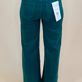 Deep Forest Green High Rise Crop Pants - Jessi Jayne Boutique