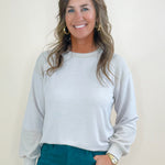 Soft Whisper Contrast Rib Top - Jessi Jayne Boutique