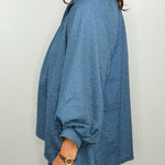 Slate Story Crinkle Blouse - Jessi Jayne Boutique