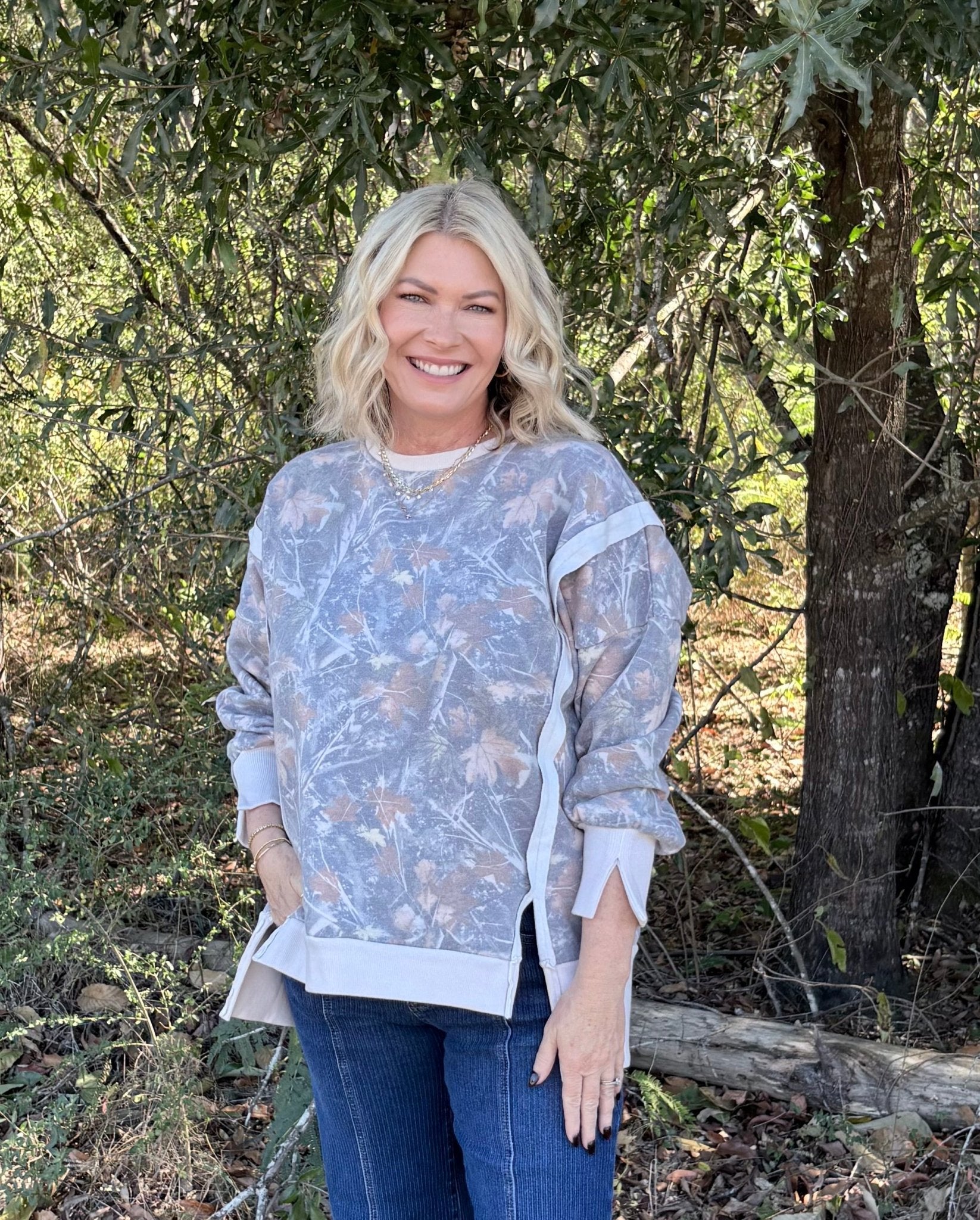 Woodland Camo Pullover - Jessi Jayne Boutique